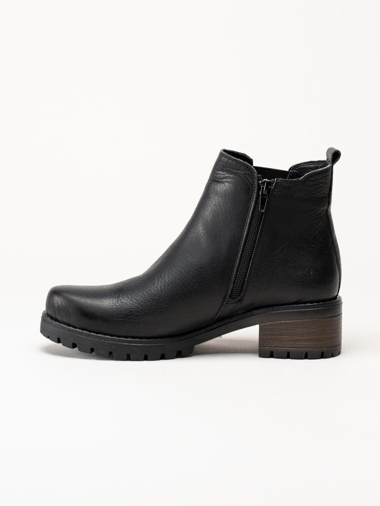 Charlotte of Sweden - Svarta chelsea boots i skinn