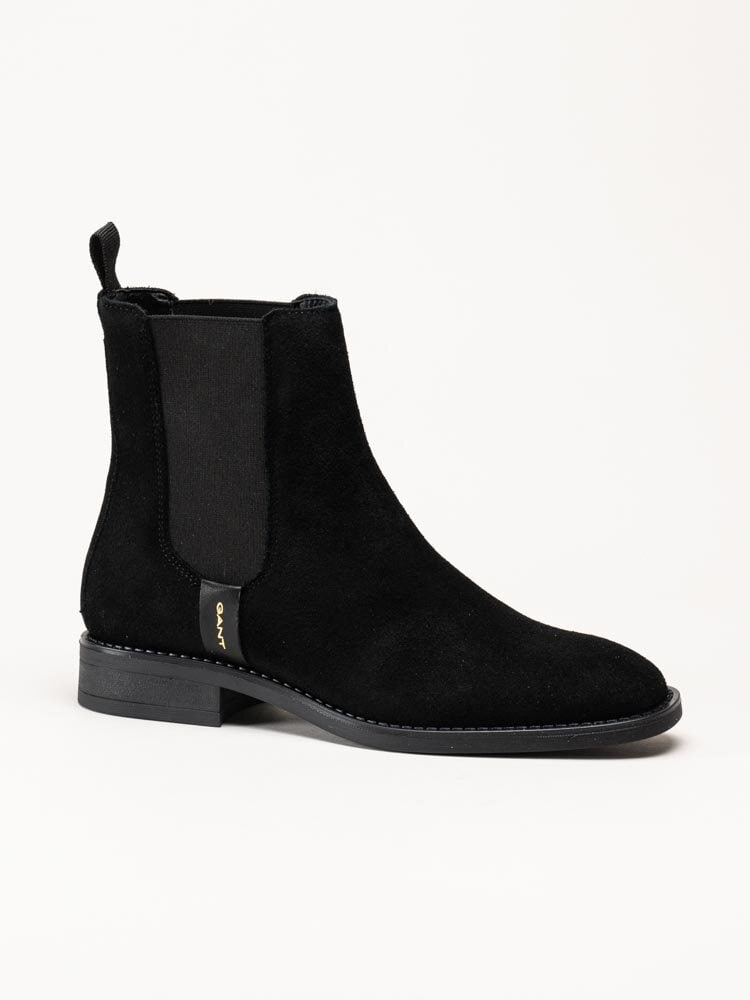 Gant Footwear - Fayy - Svarta chelsea boots i mocka