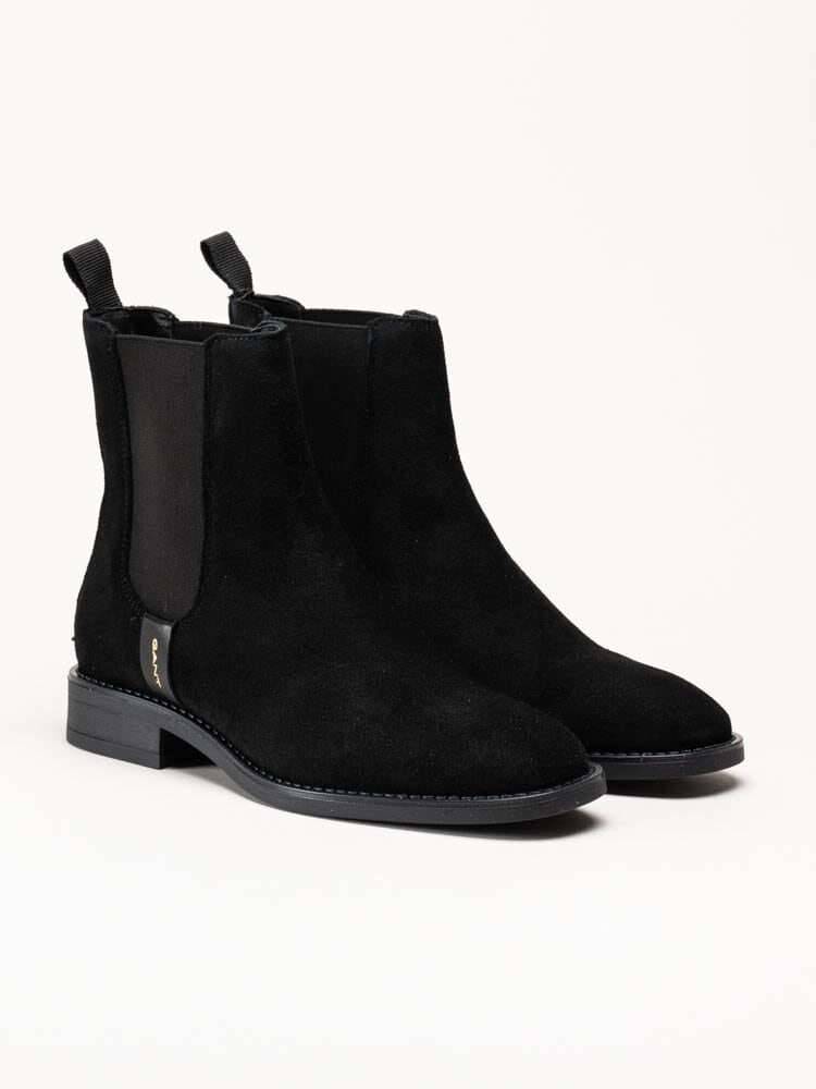 Gant Footwear - Fayy - Svarta chelsea boots i mocka