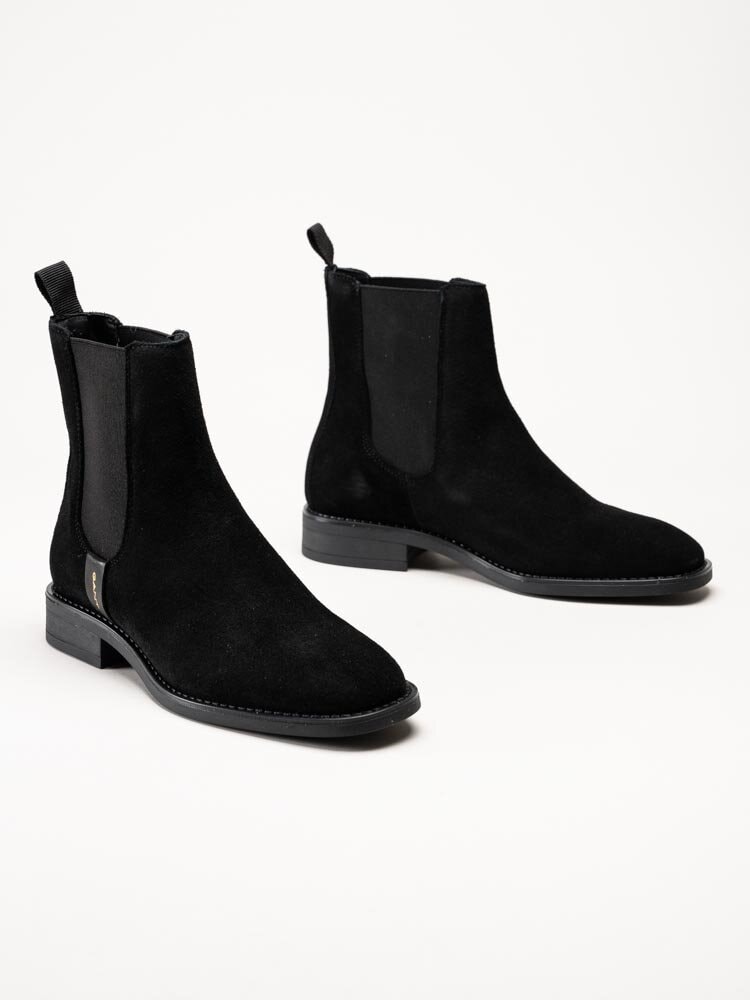 Gant Footwear - Fayy - Svarta chelsea boots i mocka