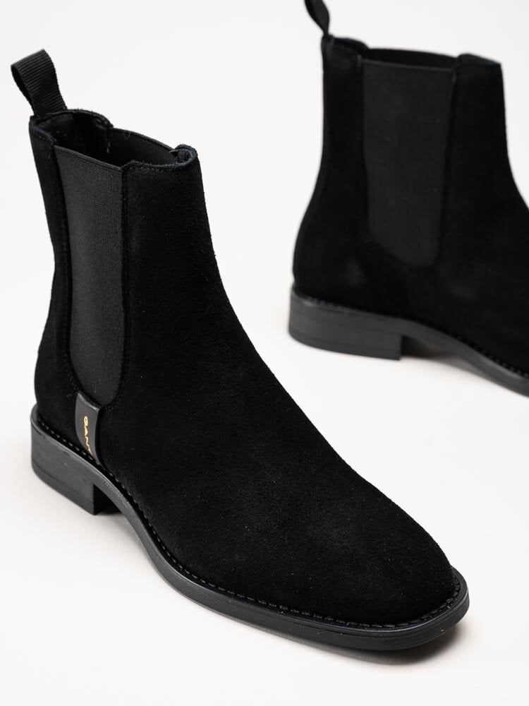 Gant Footwear - Fayy - Svarta chelsea boots i mocka