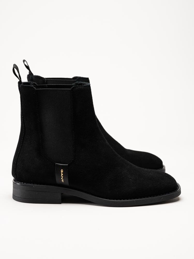 Gant Footwear - Fayy - Svarta chelsea boots i mocka