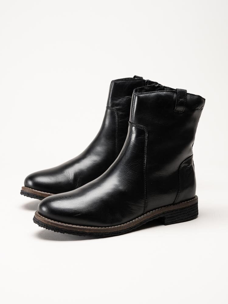 Rosa Negra - Svarta boots i skinn