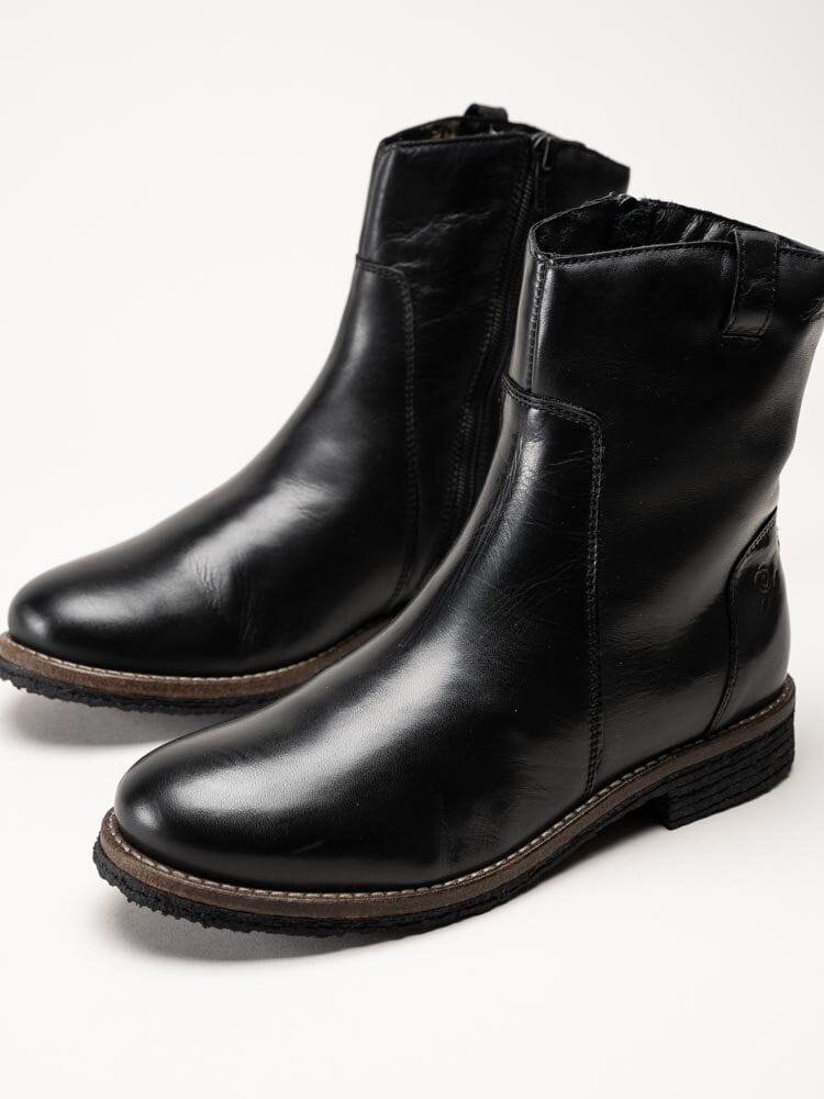 Rosa Negra - Svarta boots i skinn