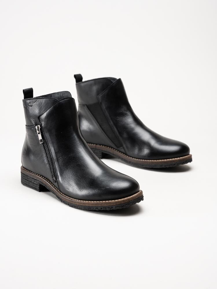 Rosa Negra - Svarta boots i skinn