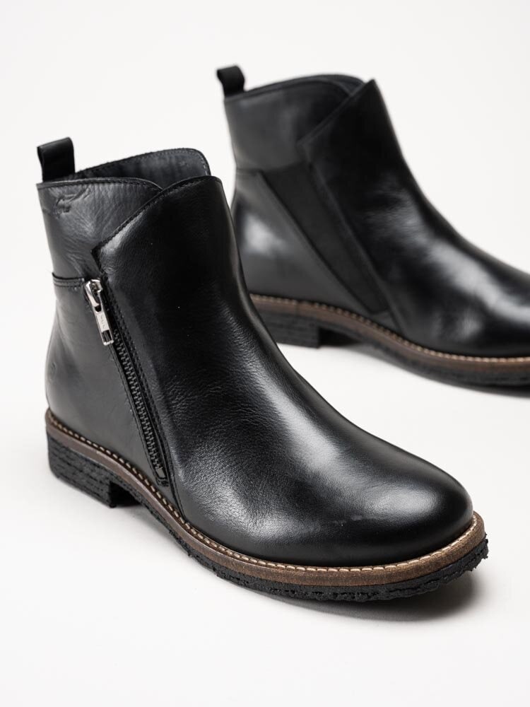 Rosa Negra - Svarta boots i skinn