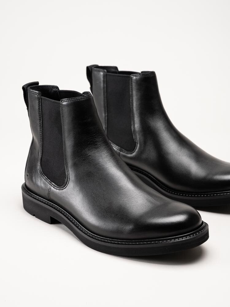 Ecco - Metropole London - Svarta chelsea boots i skinn