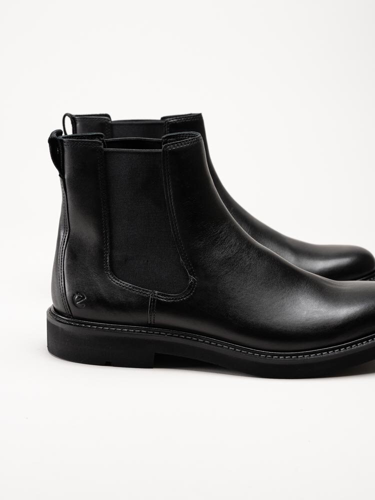 Ecco - Metropole London - Svarta chelsea boots i skinn