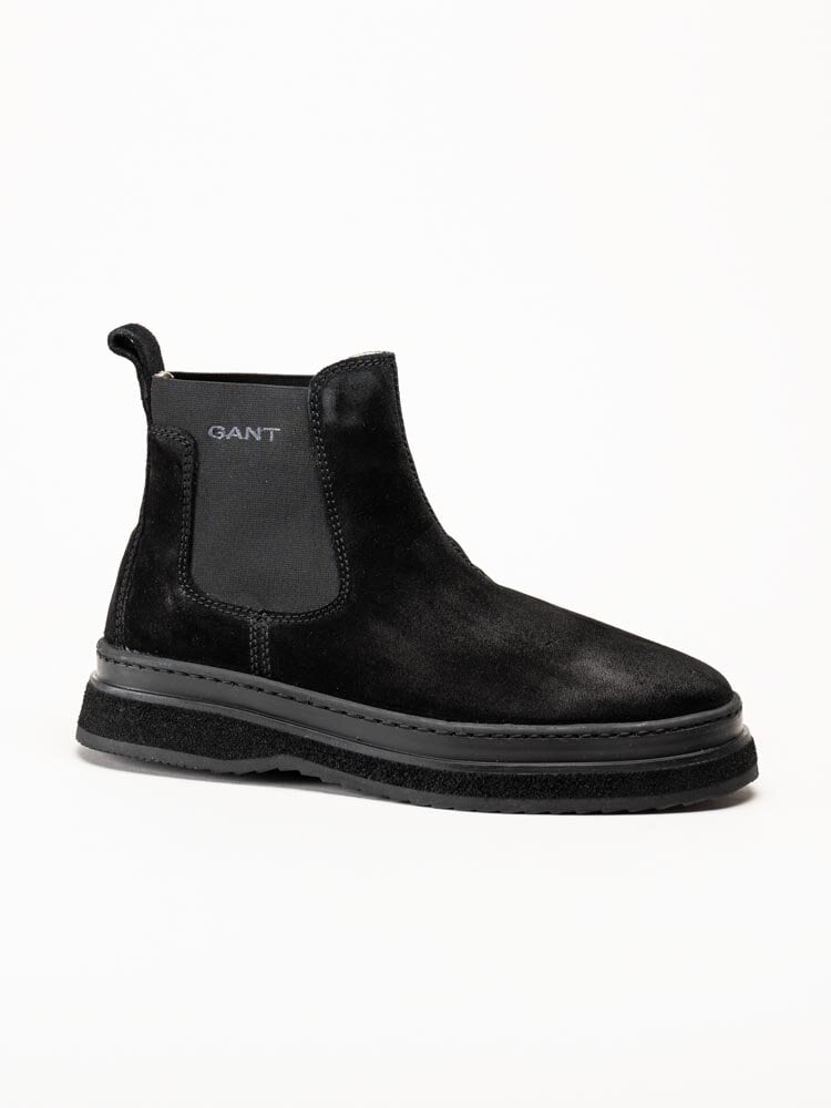 Gant Footwear - Blistown - Svarta fodrade boots i mocka