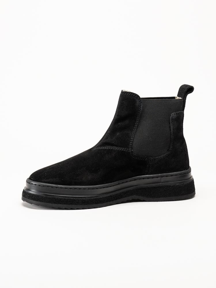 Gant Footwear - Blistown - Svarta fodrade boots i mocka