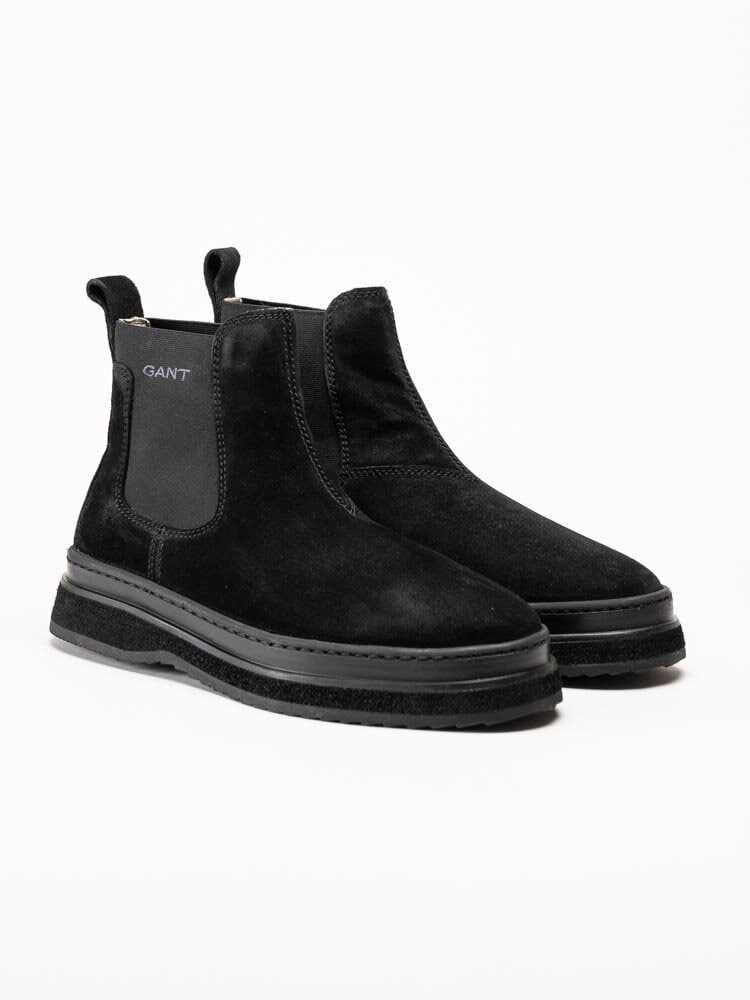 Gant Footwear - Blistown - Svarta fodrade boots i mocka