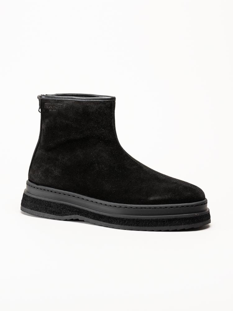 Gant Footwear - Blistown - Svarta fodrade boots i mocka