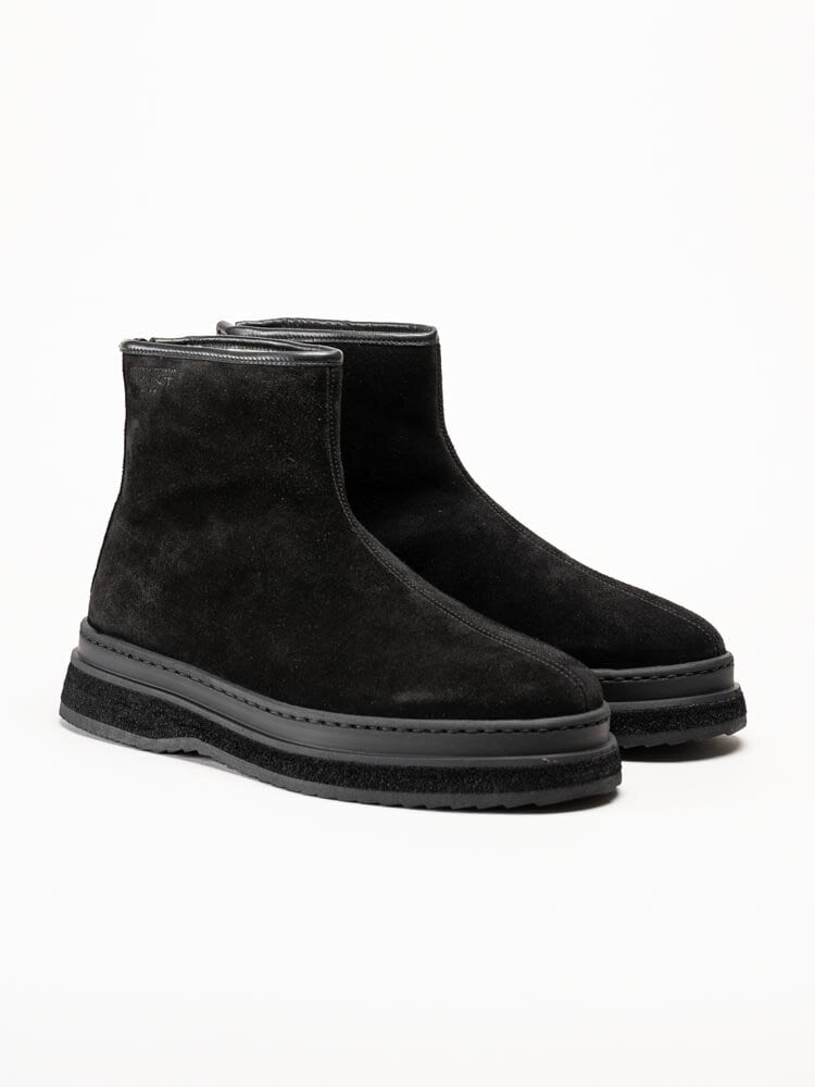 Gant Footwear - Blistown - Svarta fodrade boots i mocka