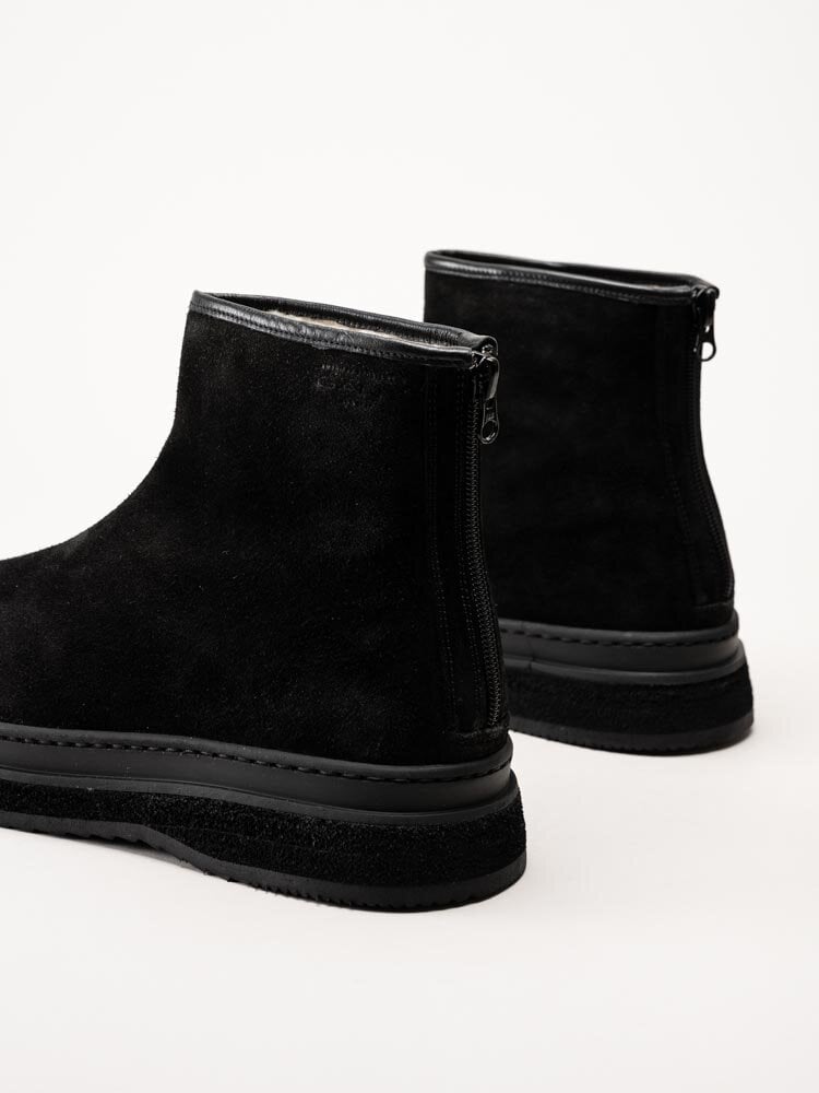 Gant Footwear - Blistown - Svarta fodrade boots i mocka