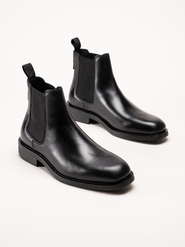 Gant Footwear - Rizmood - Svarta chelsea boots i skinn