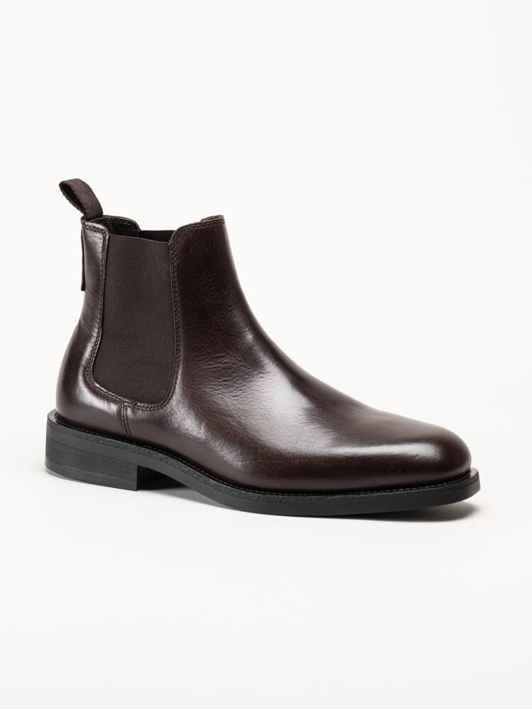 Gant Footwear - Rizmood - Mörkbruna chelsea boots i skinn