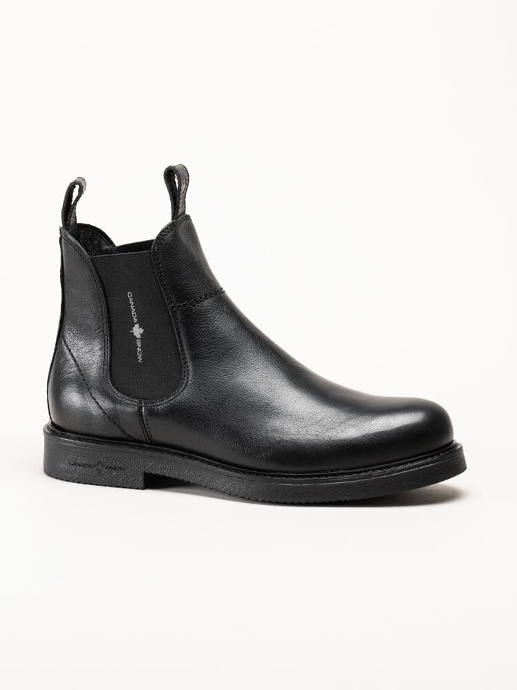 Canada Snow - Mount Marc - Svarta chelsea boots i skinn