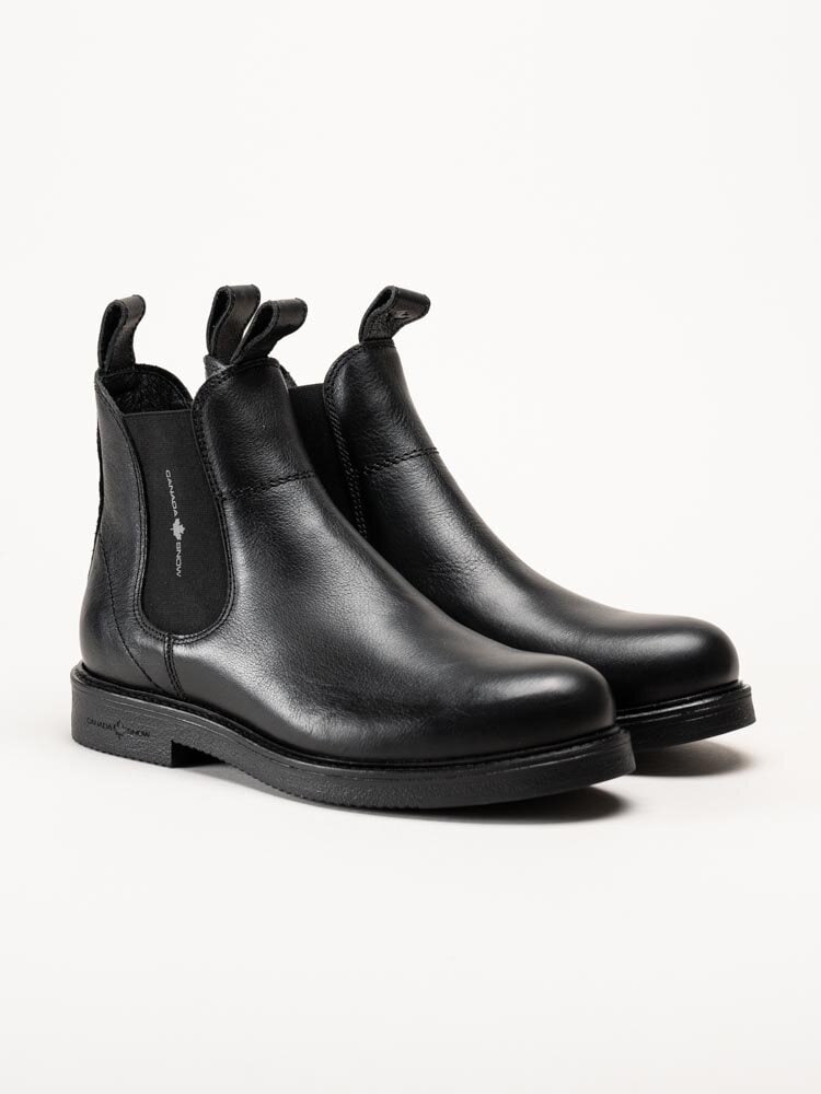 Canada Snow - Mount Marc - Svarta chelsea boots i skinn