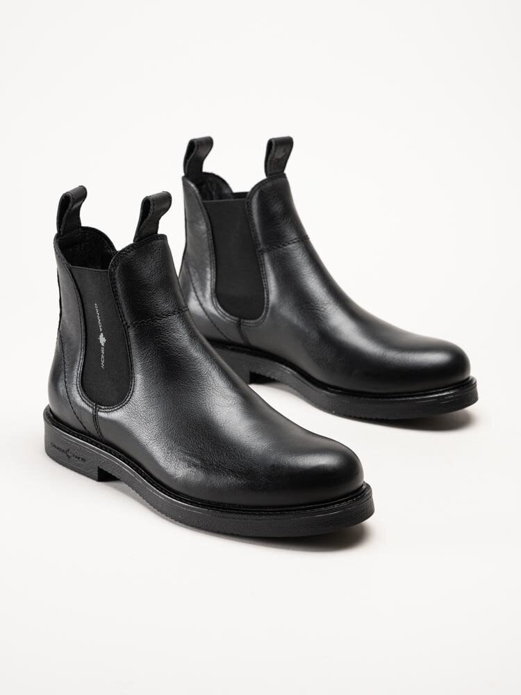 Canada Snow - Mount Marc - Svarta chelsea boots i skinn