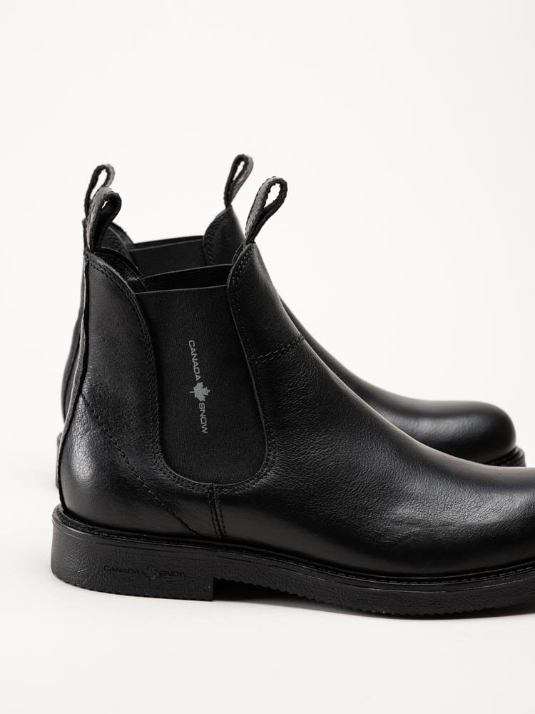 Canada Snow - Mount Marc - Svarta chelsea boots i skinn