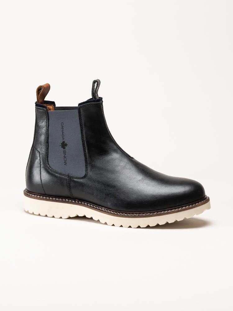 Canada Snow - Williams - Svarta chelsea boots i skinn