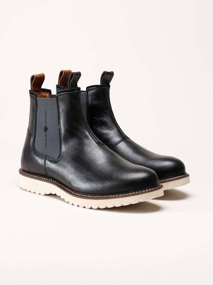 Canada Snow - Williams - Svarta chelsea boots i skinn