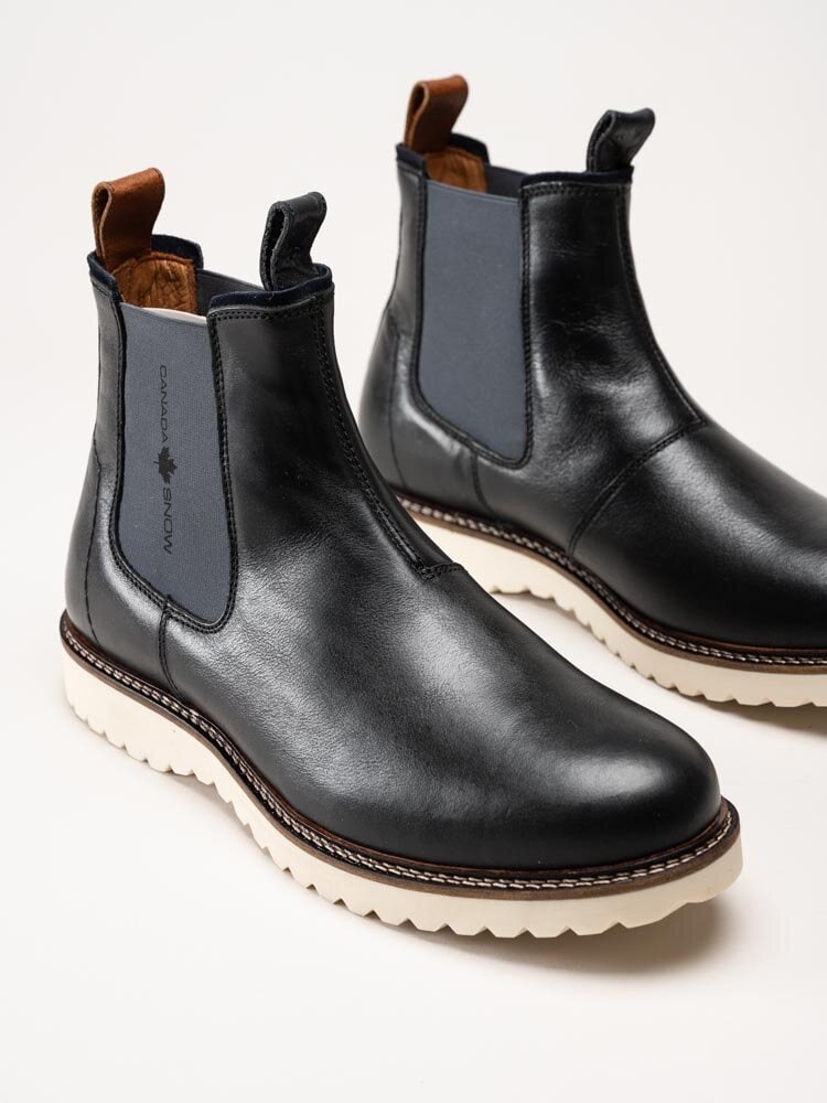 Canada Snow - Williams - Svarta chelsea boots i skinn