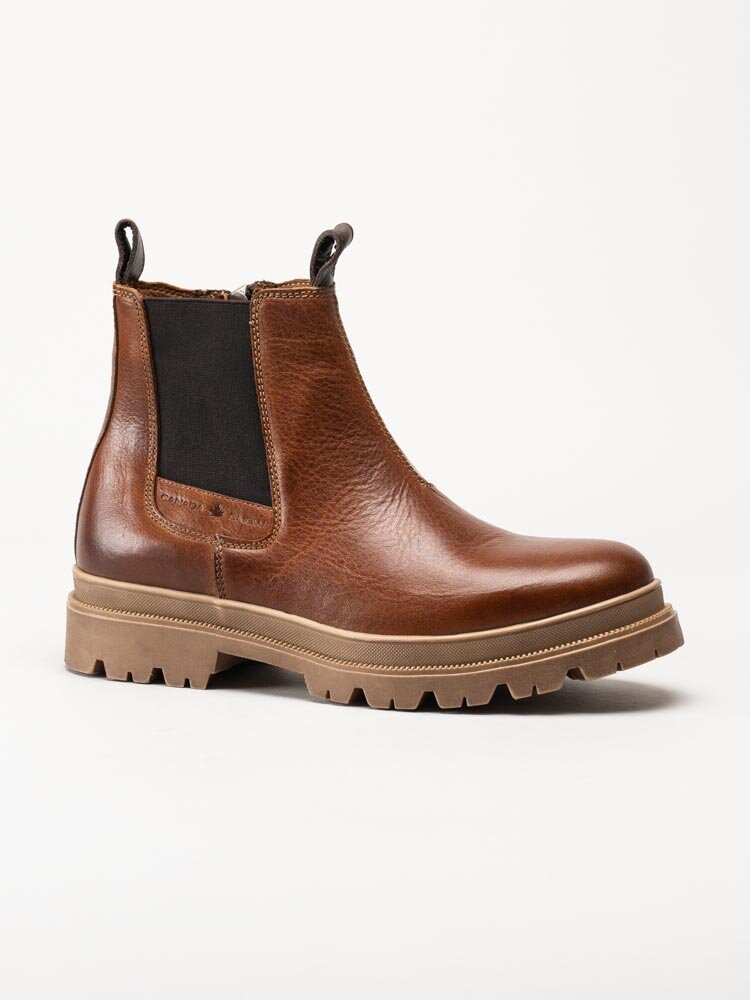 Canada Snow - Mount Hektor - Ljusbruna chelsea boots i skinn