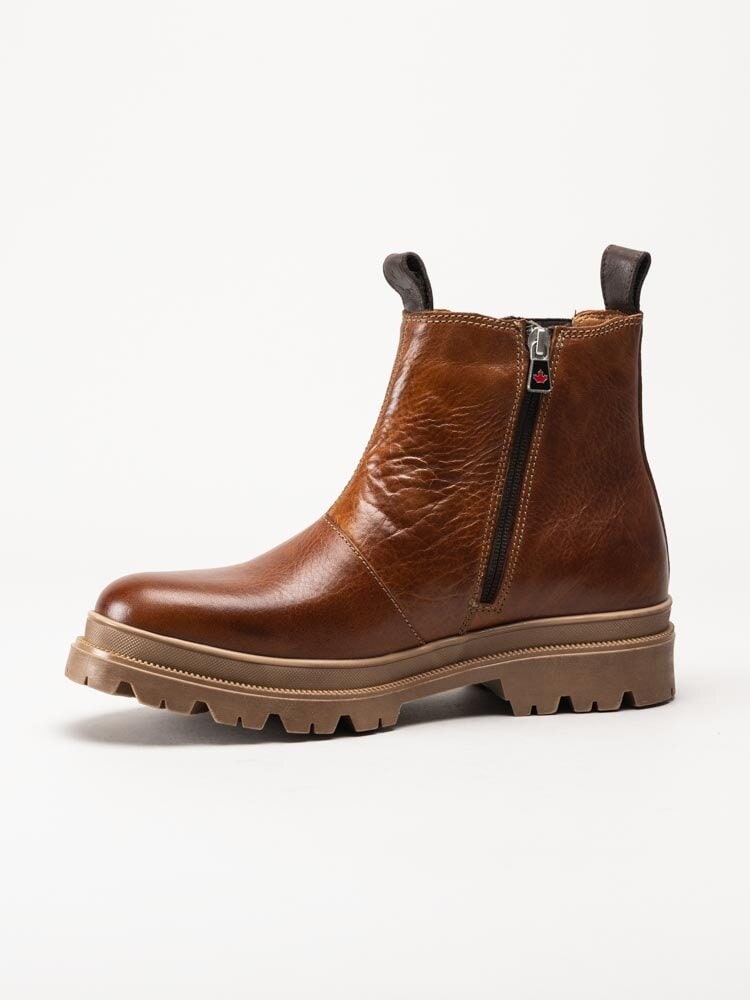 Canada Snow - Mount Hektor - Ljusbruna chelsea boots i skinn