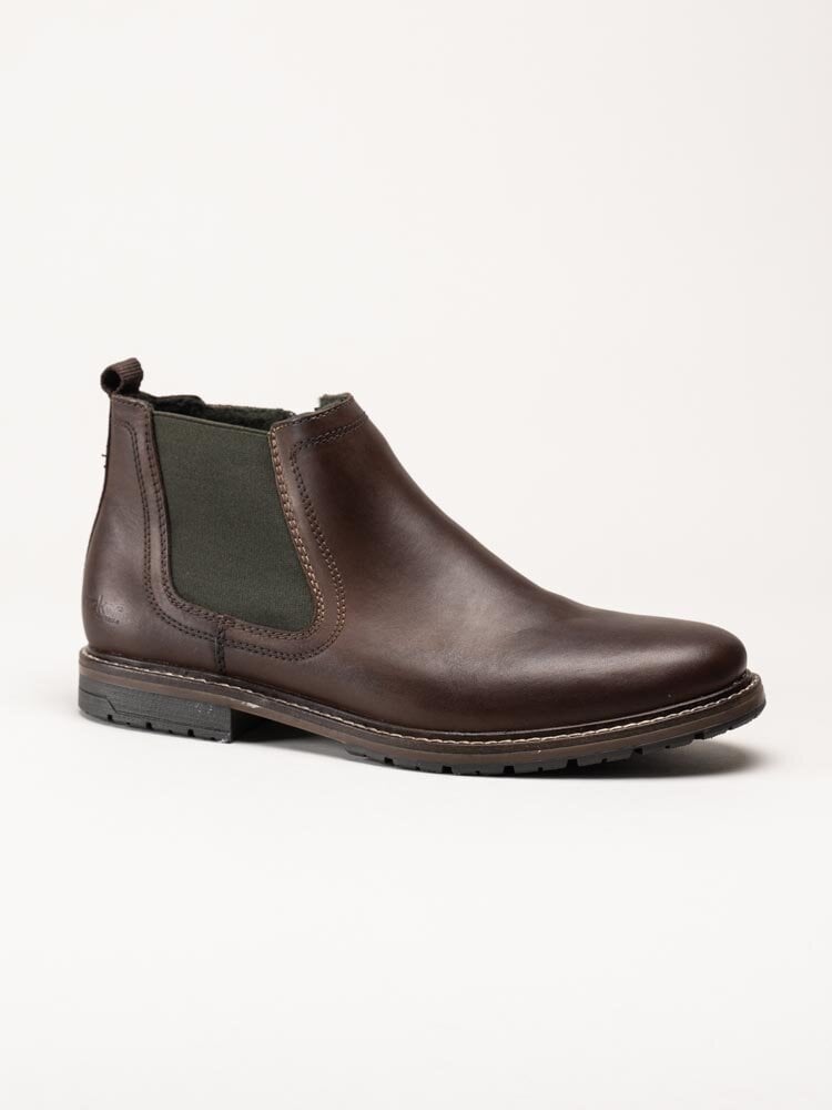 Rieker - Bruna låga chelsea boots i skinn