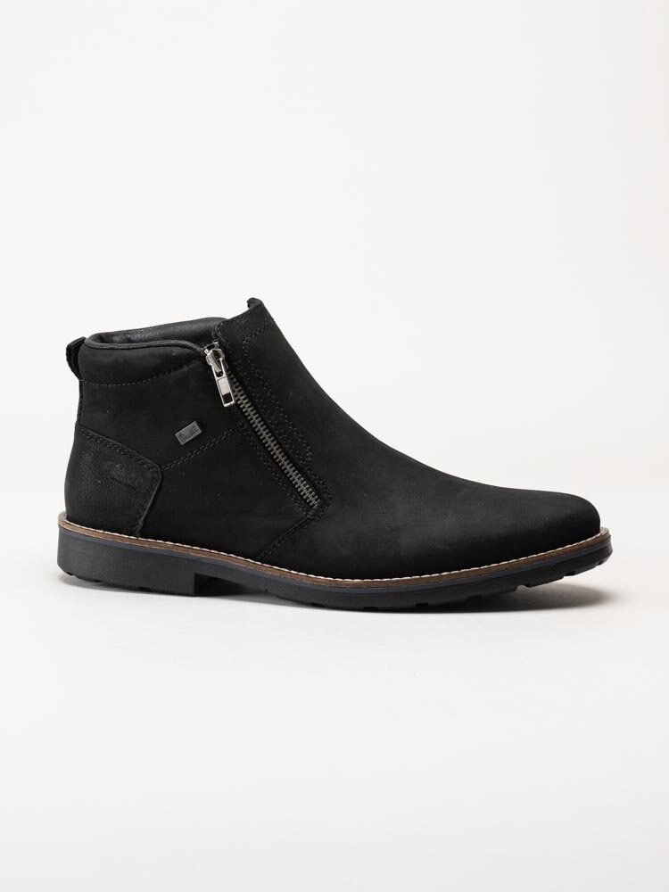 Rieker - Svarta fodrade boots i nubuck