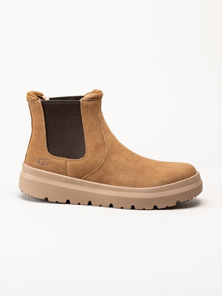 UGG - M Burleigh Chelsea - Ljusbruna ullfodrade chelsea boots i mocka