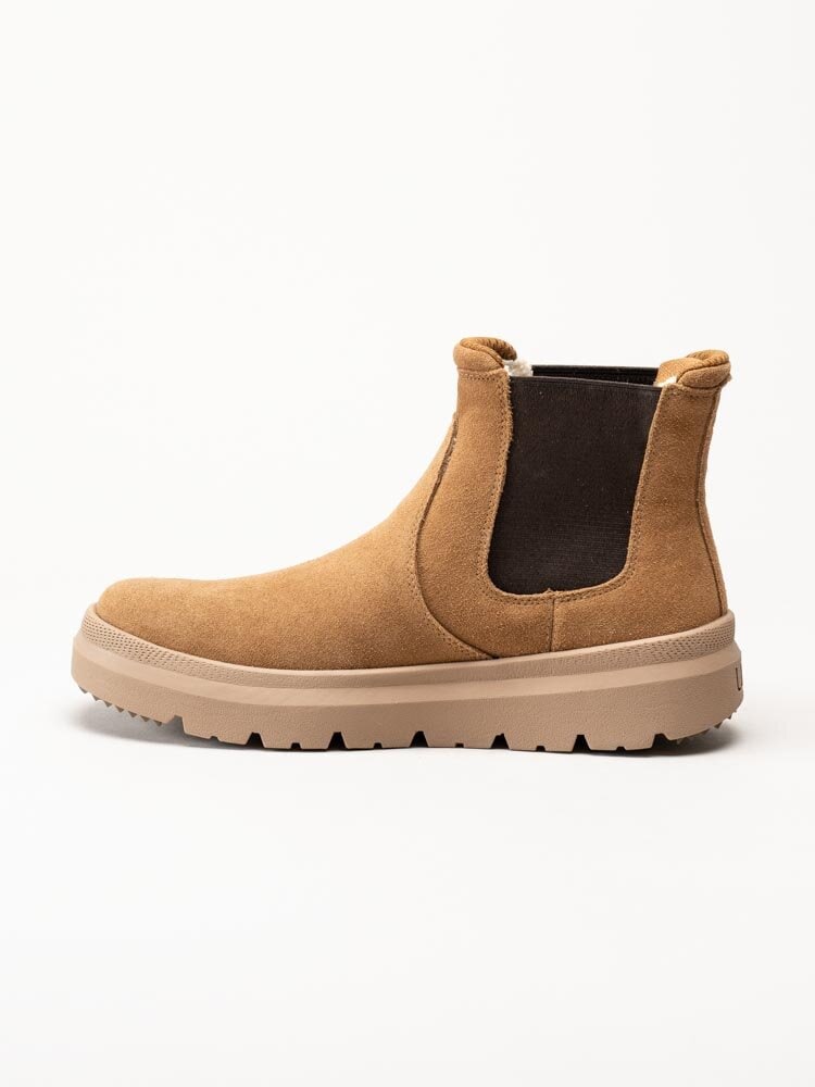 UGG - M Burleigh Chelsea - Ljusbruna ullfodrade chelsea boots i mocka