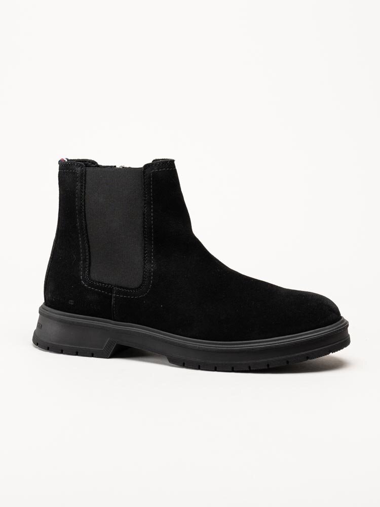 Tommy Hilfiger - GAEL 10B - Svarta boots i mocka