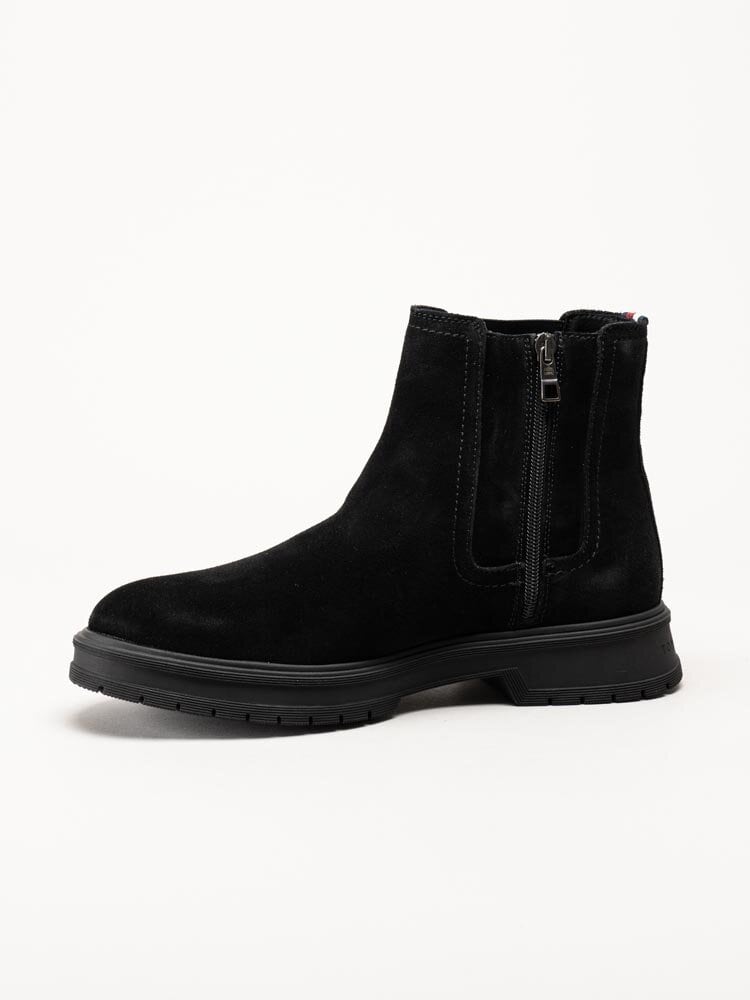 Tommy Hilfiger - GAEL 10B - Svarta boots i mocka