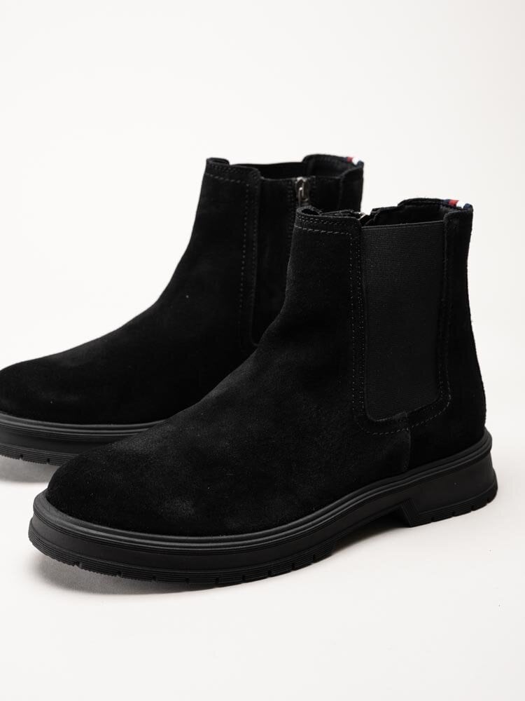 Tommy Hilfiger - GAEL 10B - Svarta boots i mocka