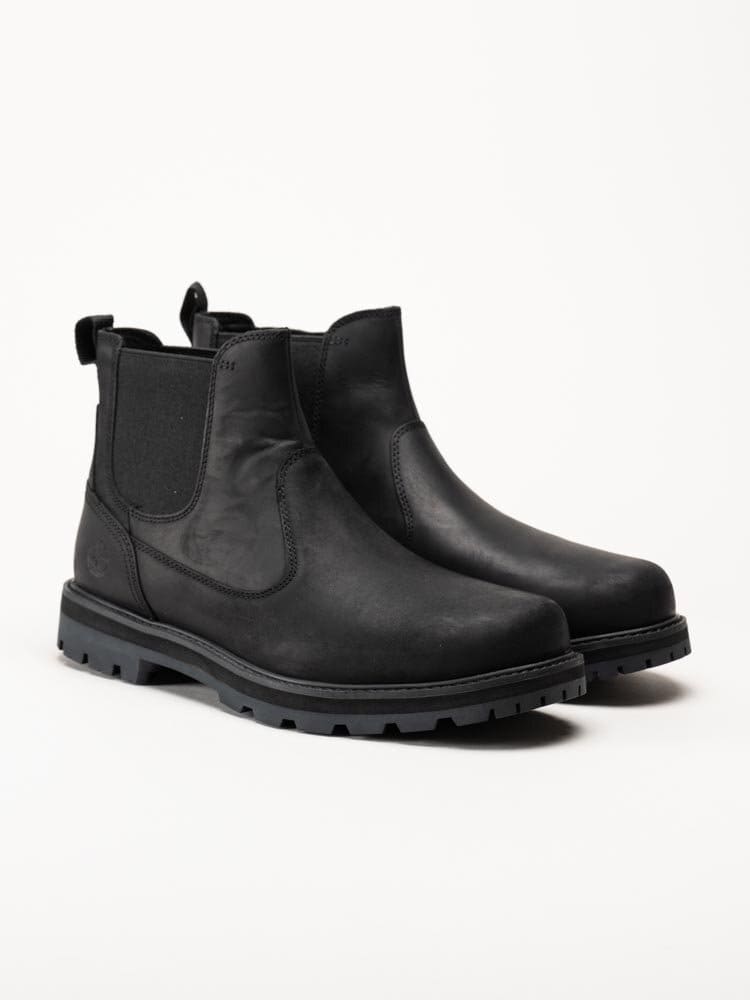 Timberland - Britton Road - Svarta chelsea boots i oljat skinn