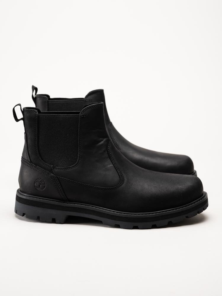 Timberland - Britton Road - Svarta chelsea boots i oljat skinn