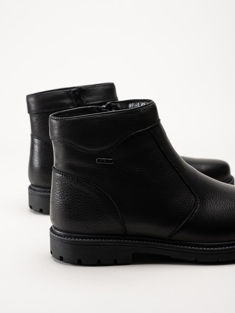 G Comfort - Svarta fodrade boots i skinn