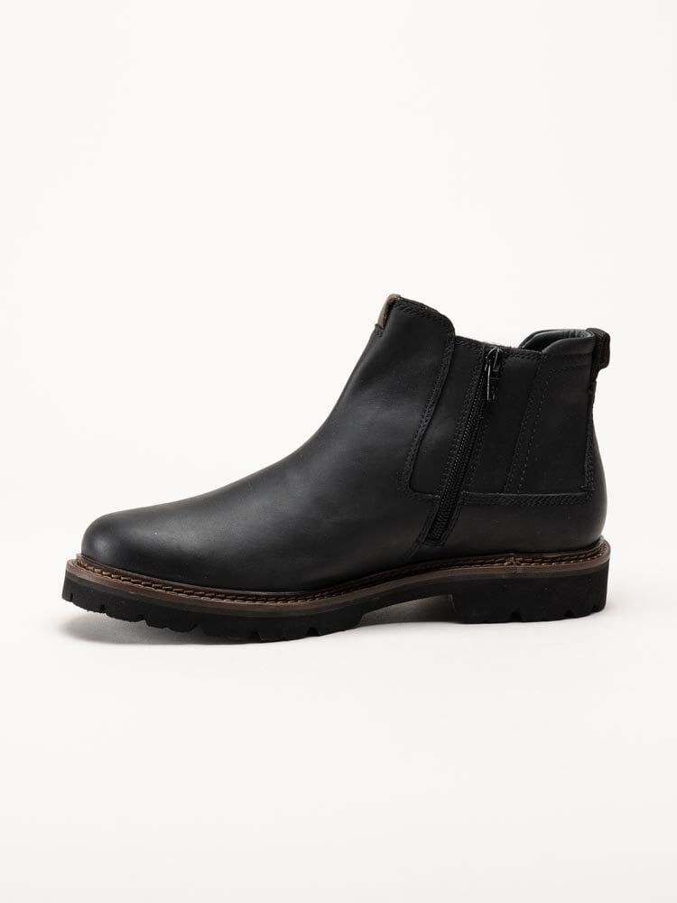 Sioux - Adalrik-715H - Svarta chelsea boots i oljat skinn