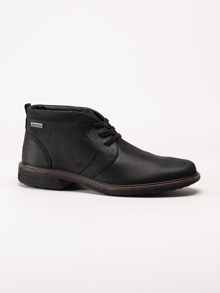 Ecco - Turn Ankle Boot GTX - Svarta kängor i oljat skinn