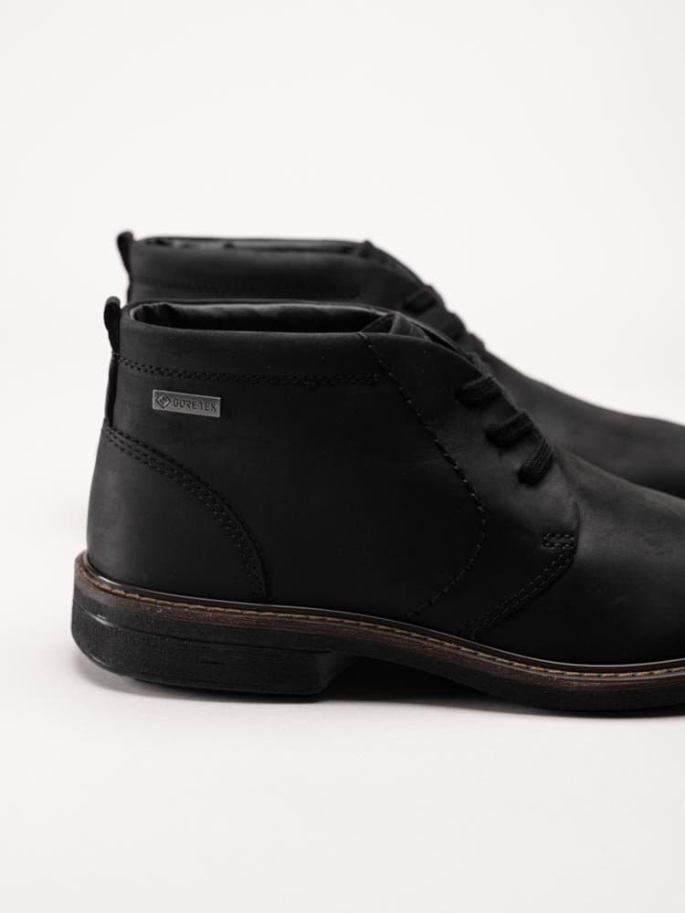 Ecco - Turn Ankle Boot GTX - Svarta kängor i oljat skinn