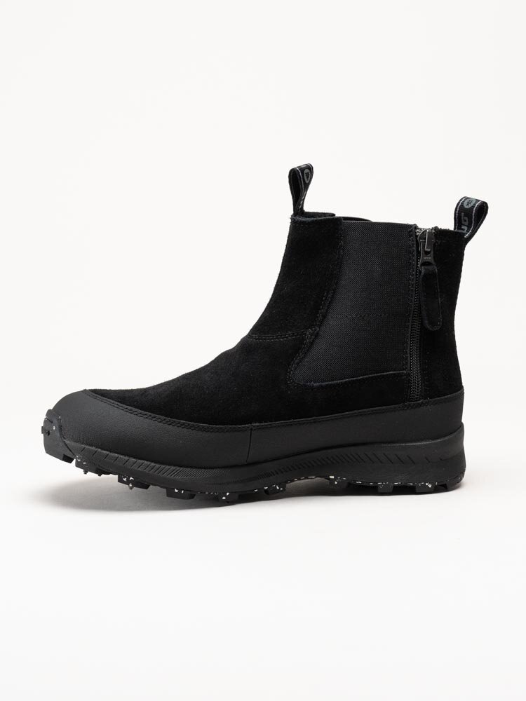 Icebug - Boda Mens BUGrip - Svarta chelsea boots i mocka