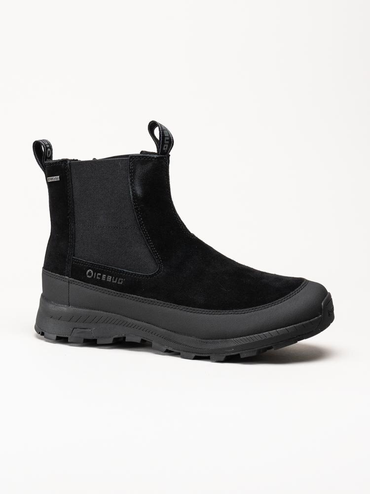 Icebug - Boda Mens Michelin - Svarta chelsea boots i mocka