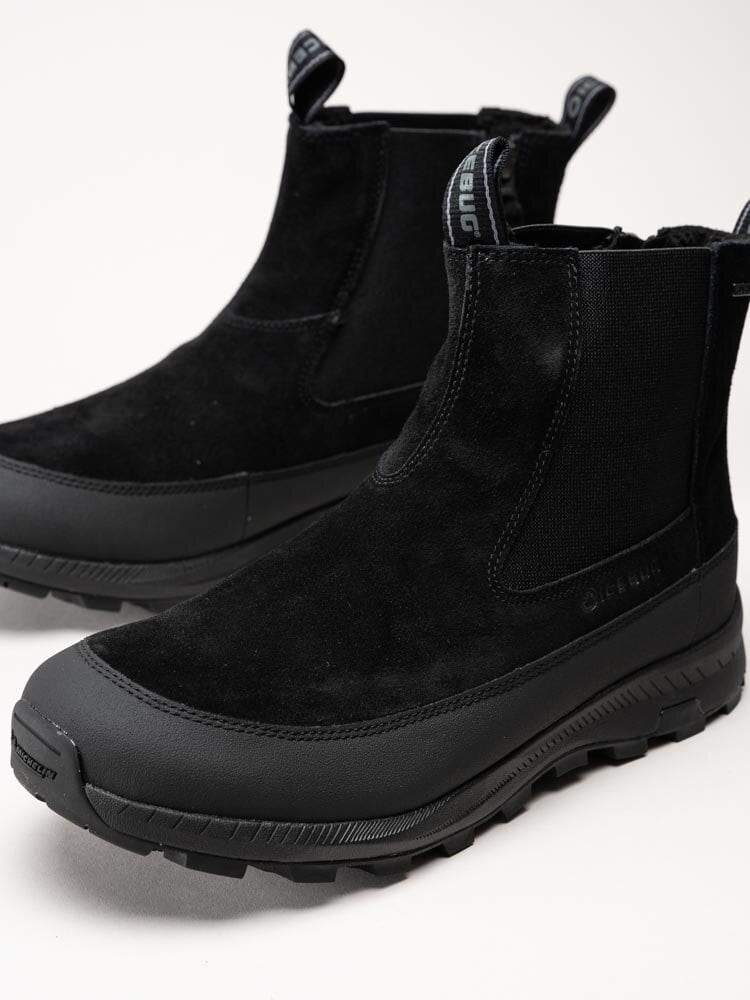 Icebug - Boda Mens Michelin - Svarta chelsea boots i mocka