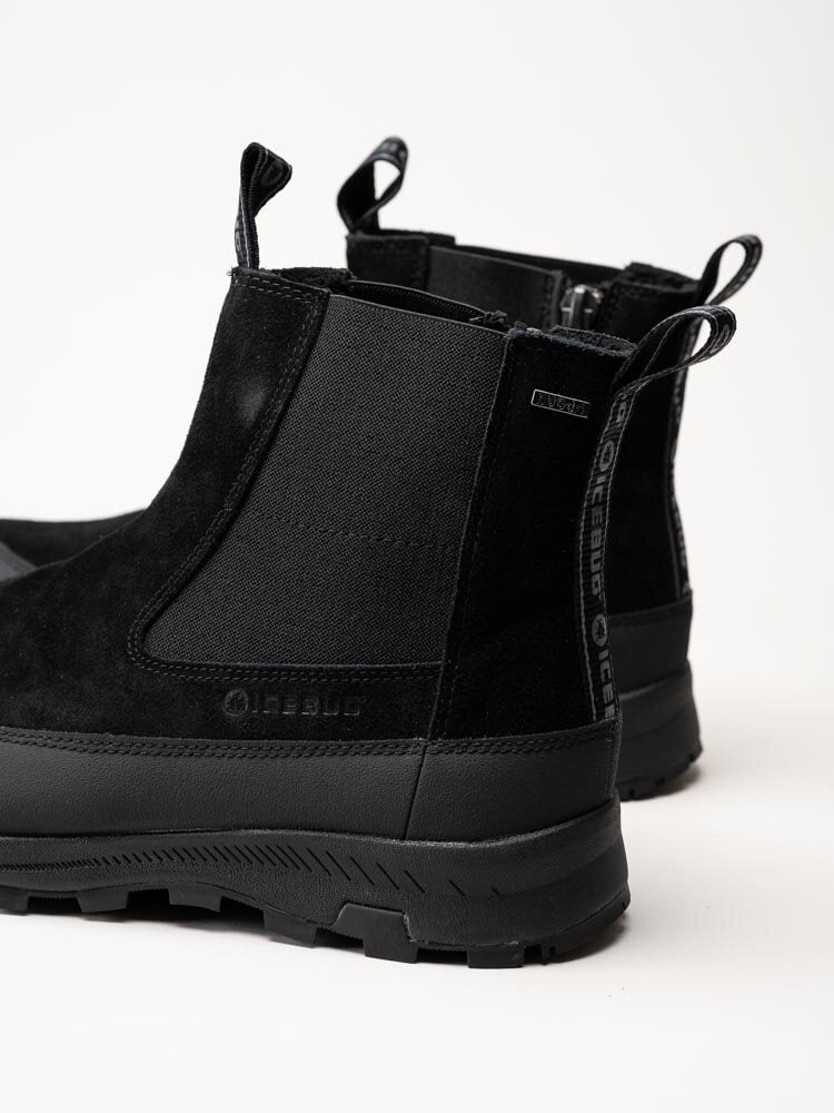 Icebug - Boda Mens Michelin - Svarta chelsea boots i mocka