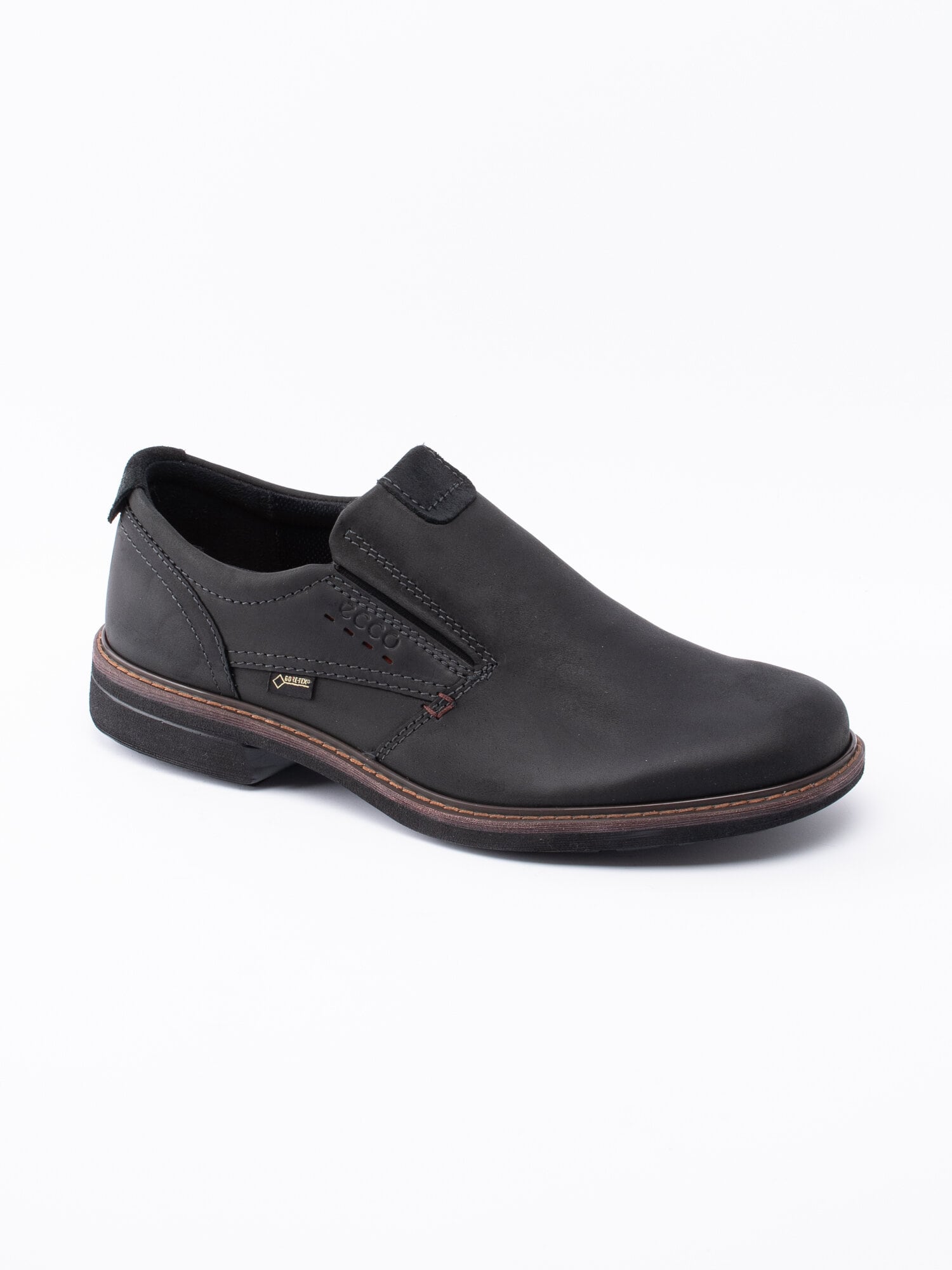 Ecco - Turn Slip-On - Svarta slip on loafers med Gore-Tex