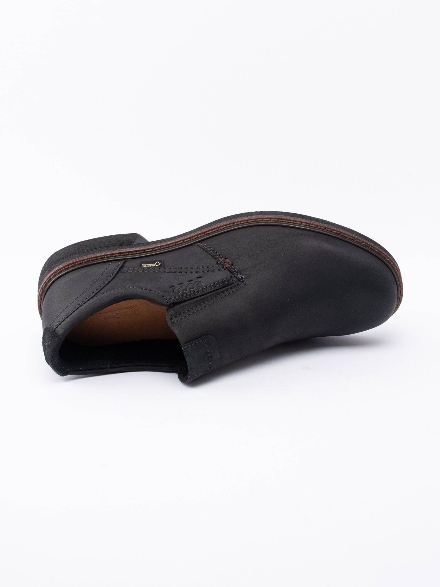 Ecco - Turn Slip-On - Svarta slip on loafers med Gore-Tex