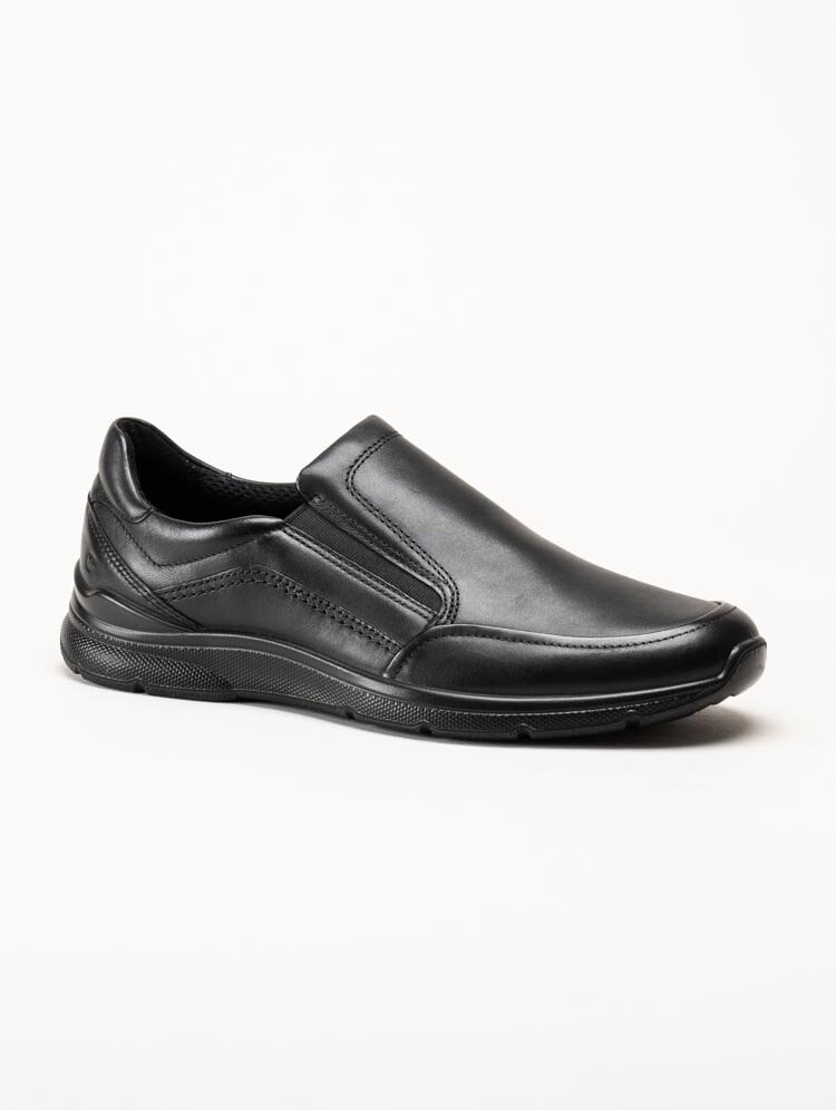 Ecco - Irving - Svarta slip on skor i skinn