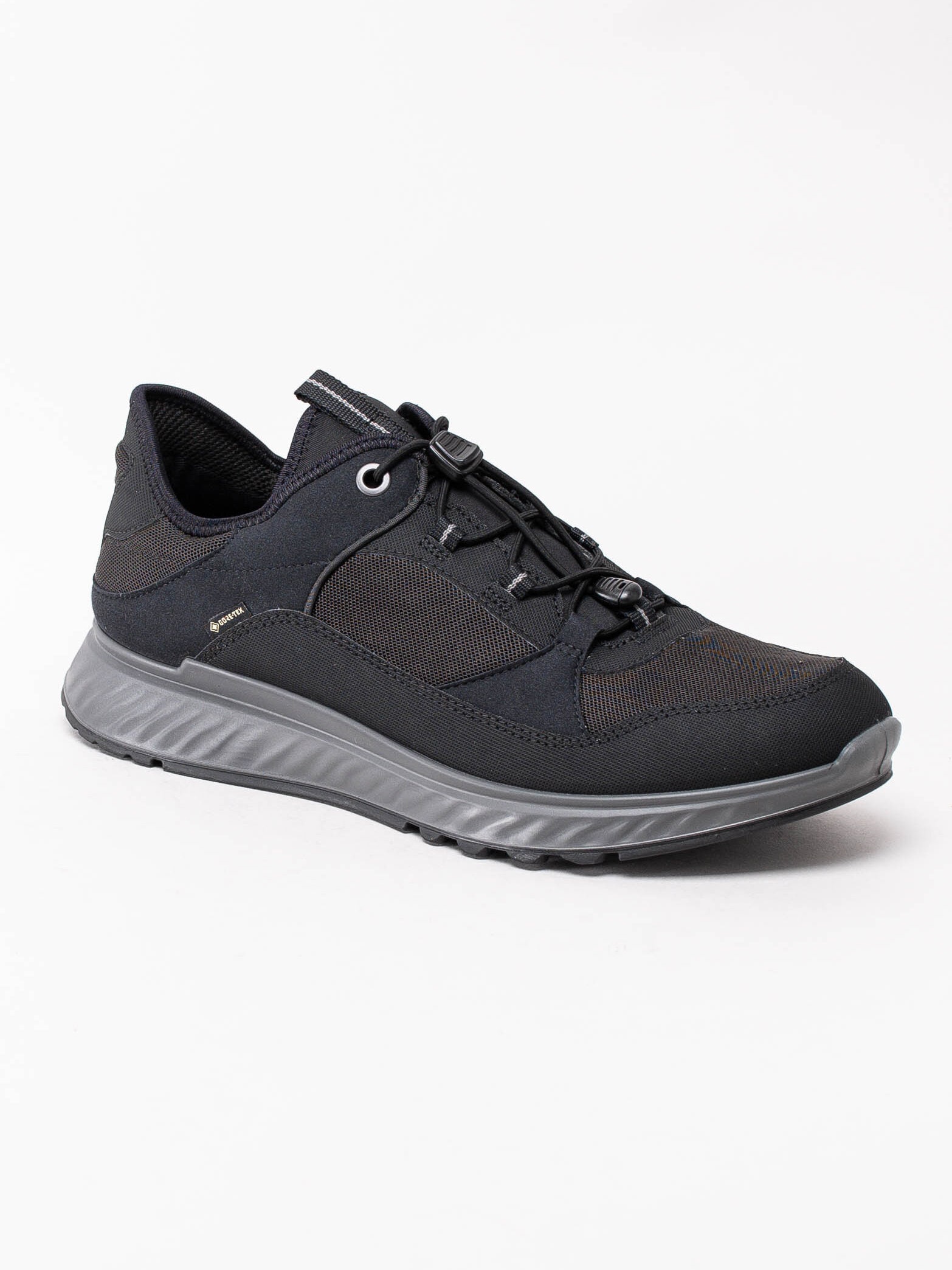 Ecco - Exostride M low GTX - Svarta fritidsskor med Gore-Tex